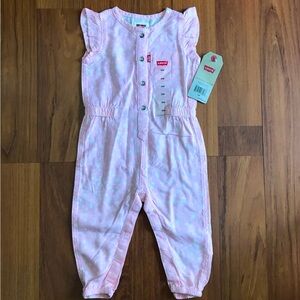 Levi's Baby Girl’s Floral Jumpsuit Size 12 Months